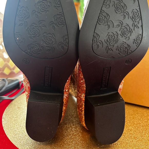 Rose Gold Glitter Cowboy Boots - Brand New! 9.5 - Picture 6 of 9